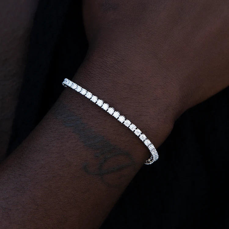 S925 Sterling Silver VVS1 Moissanite Tennis Bracelet