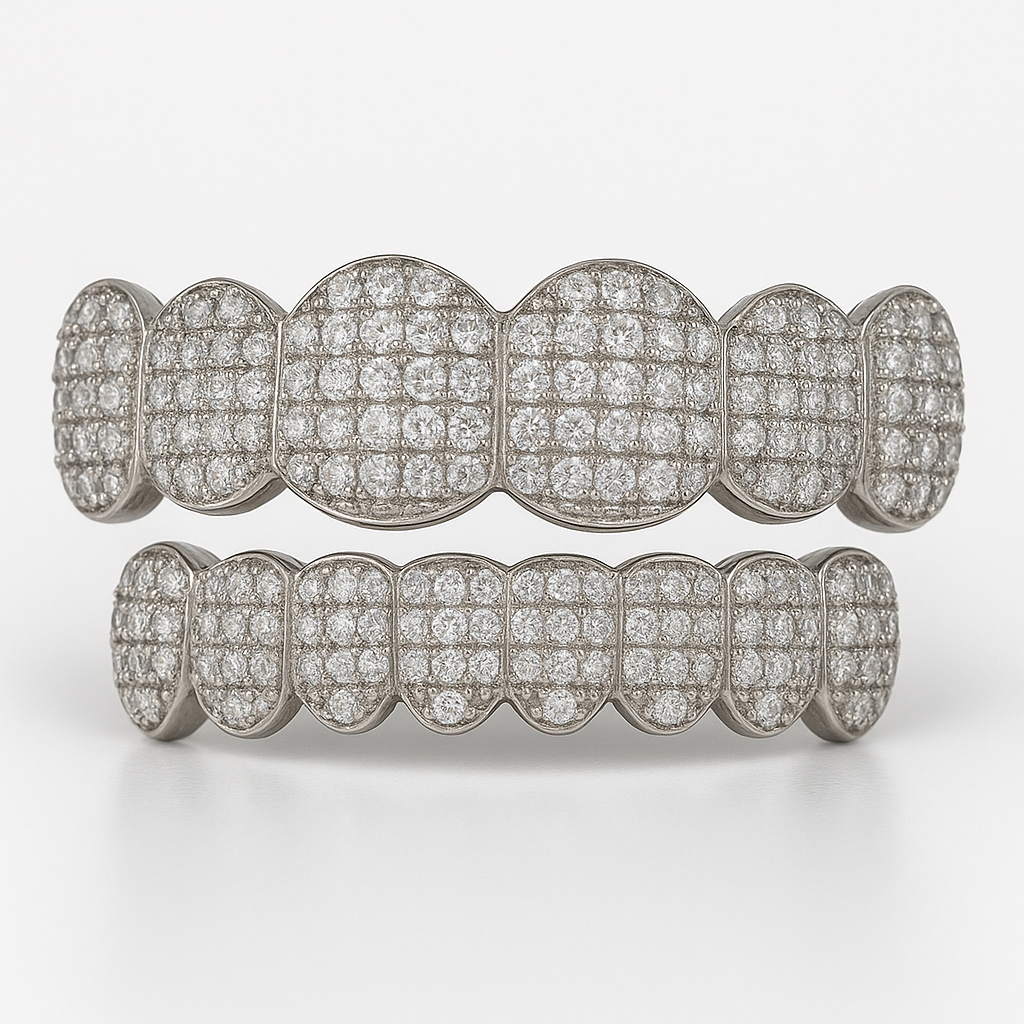 VVS1 Iced Out Moissanite Grillz