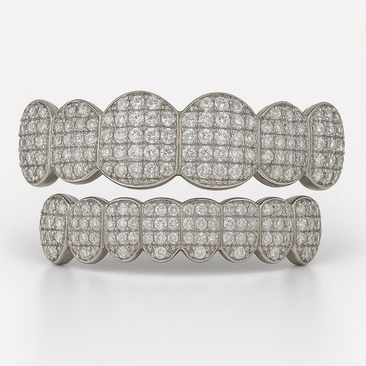 VVS1 Iced Out Moissanite Grillz