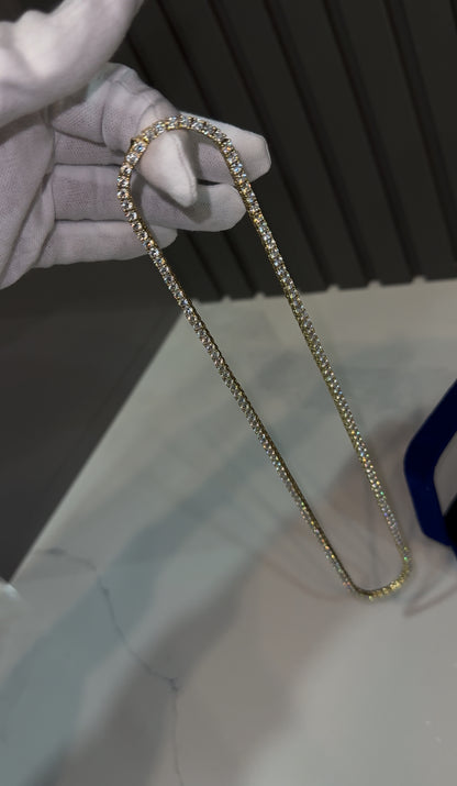 925 Sterling Silver VVS1 Moissanite Tennis Chain