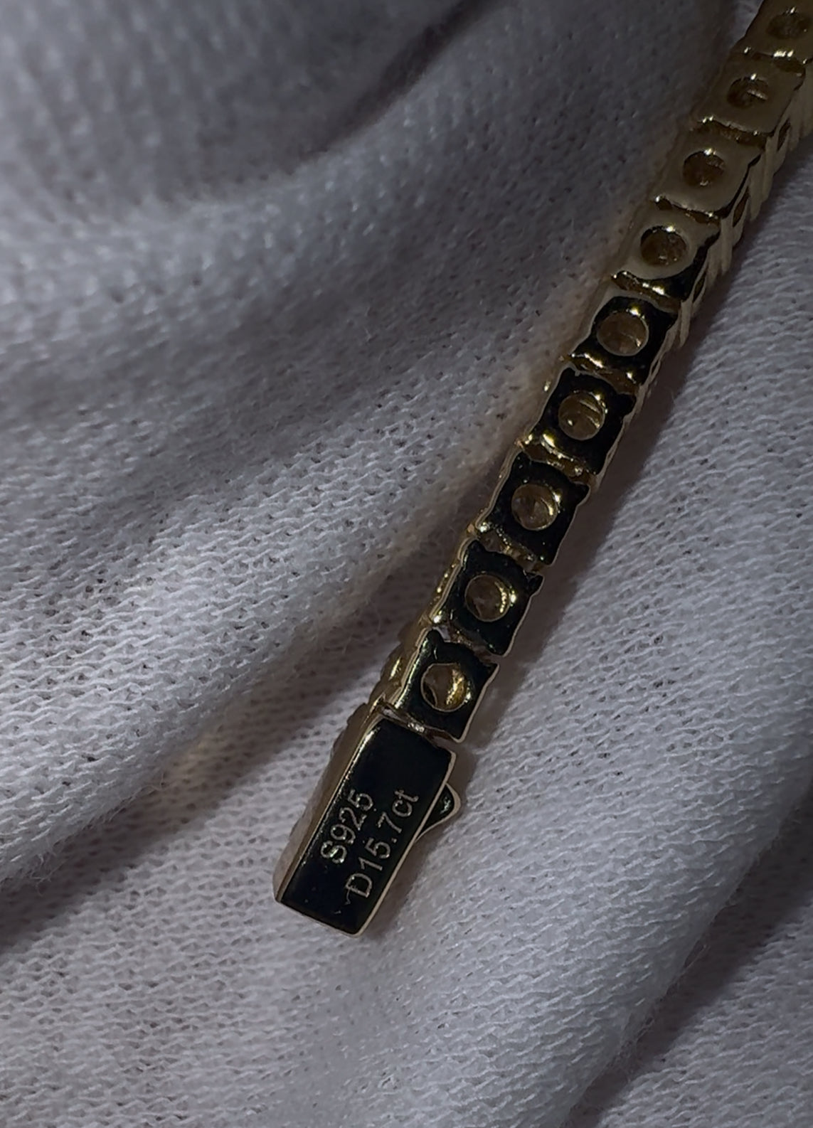 925 Sterling Silver VVS1 Moissanite Tennis Chain