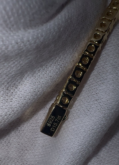 925 Sterling Silver VVS1 Moissanite Tennis Chain