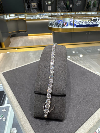 S925 Sterling Silver VVS1 Moissanite Tennis Bracelet