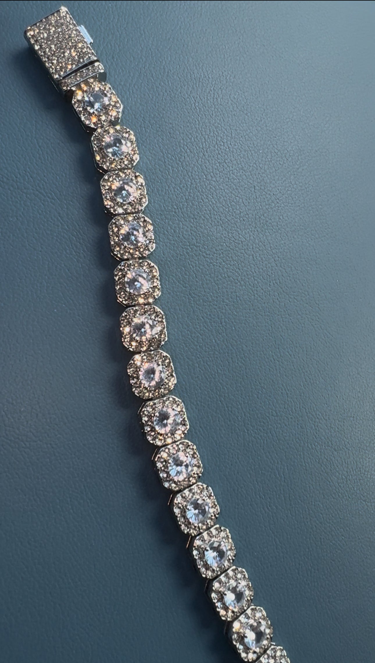 VVS1 Moissanite Cluster Bracelet