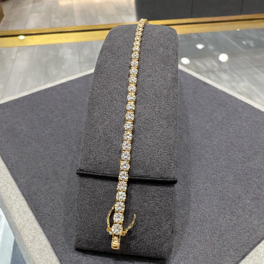 S925 Sterling Silver VVS1 Moissanite Tennis Bracelet