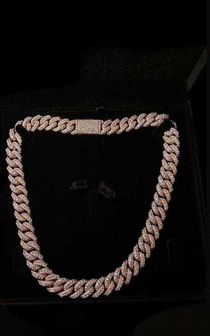 VVS1 MOISSANITE CUBAN Link Chain 14 - 18mm Iced Out Necklace for Men | 18K Gold Plated | Hip Hop Bling | GRA Certified, Statement Jewelry
