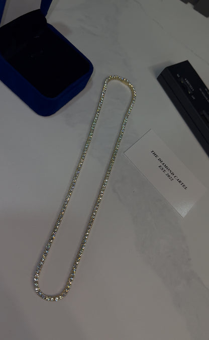 925 Sterling Silver VVS1 Moissanite Tennis Chain