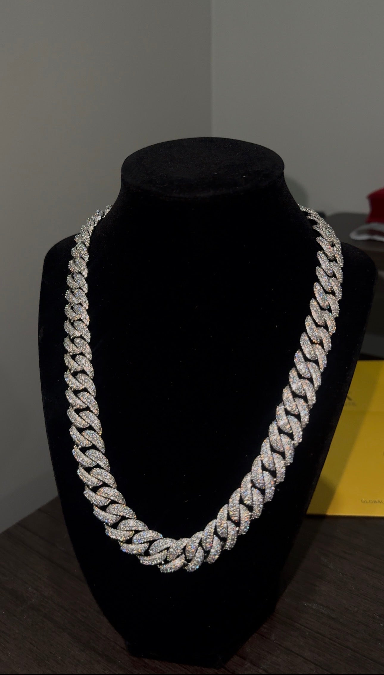 VVS1 MOISSANITE CUBAN Link Chain 14 - 18mm Iced Out Necklace for Men | 18K Gold Plated | Hip Hop Bling | GRA Certified, Statement Jewelry