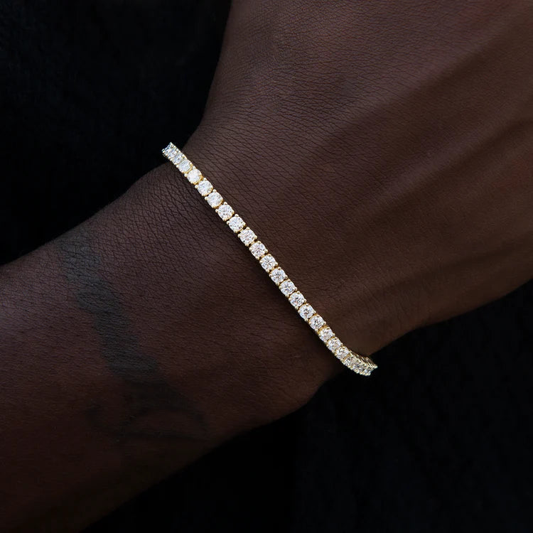 S925 Sterling Silver VVS1 Moissanite Tennis Bracelet