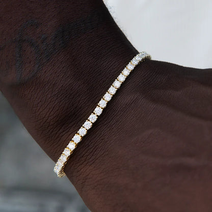 S925 Sterling Silver VVS1 Moissanite Tennis Bracelet