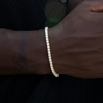 S925 Sterling Silver VVS1 Moissanite Tennis Bracelet