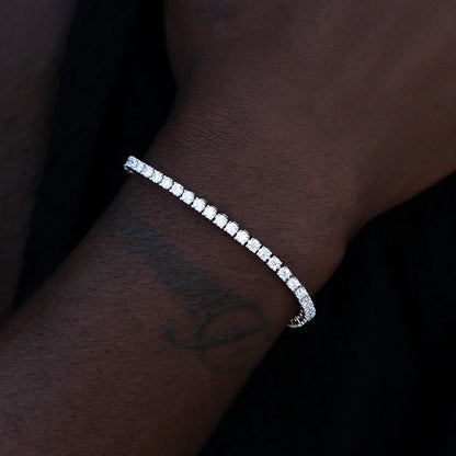 S925 Sterling Silver VVS1 Moissanite Tennis Bracelet