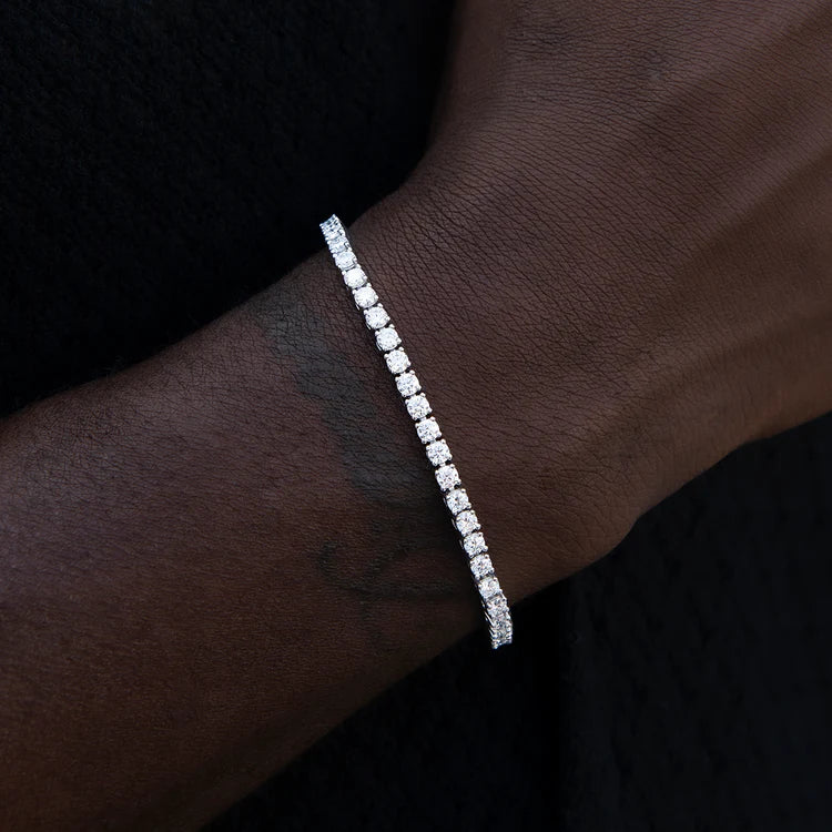 S925 Sterling Silver VVS1 Moissanite Tennis Bracelet